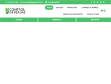 Tablet Screenshot of djcontroldeplagas.com